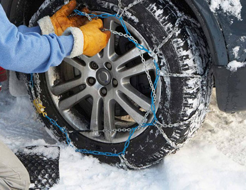 نحوه بستن زنجیر چرخ