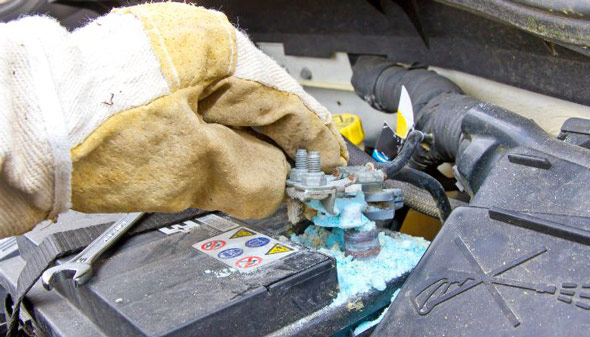 سولفانه شدن سر باطری اتمی