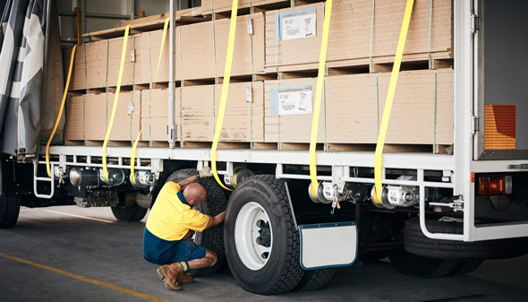 روش های مهار بار و بارگیری کامیون