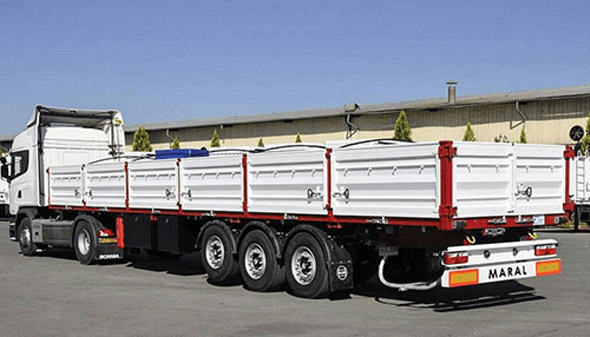 انواع تریلی لبه یا بغلدار